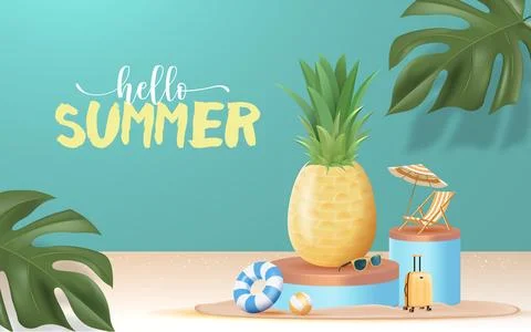 Summer Background Stock Illustration