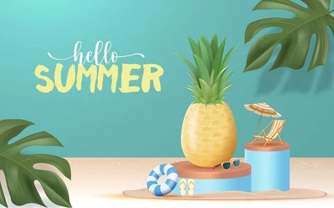 Summer Background Illustrazione stock