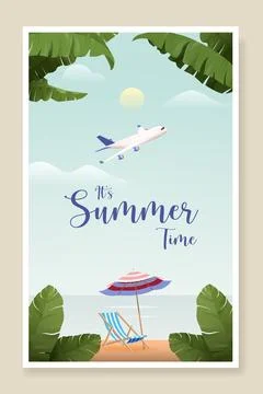 Summer Background Stock Illustration