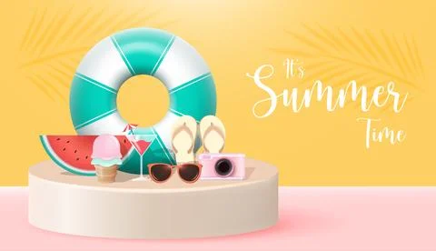 Summer Background Stock Illustration
