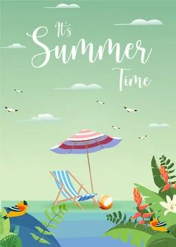 Summer Background Stock Illustration