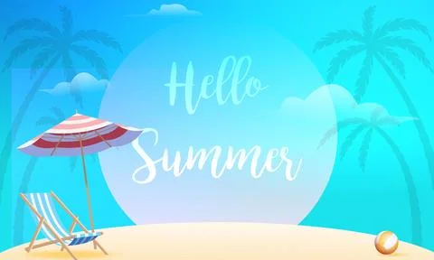 Summer Background Stock Illustration