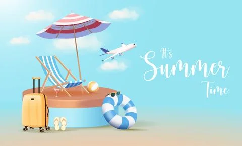Summer Background Stock Illustration