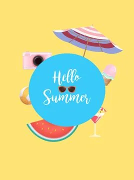 Summer Background Stock Illustration