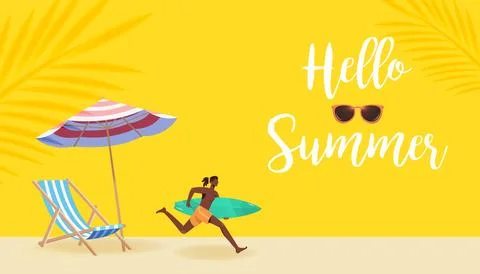 Summer Background Stock Illustration