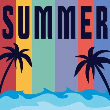Summer background Stock Illustration