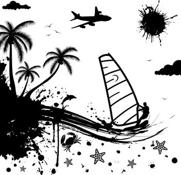 Summer background Stock Illustration