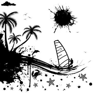 Summer background Stock Illustration