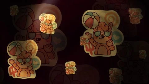 Summer Background Loop Animation Stock Footage 309451423