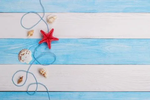 Summer background .Sheashell Stock Photos