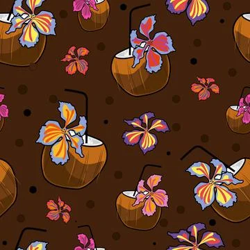 Summer background for traveling the pattern of a summer vacation on the beach. Illustrazione stock