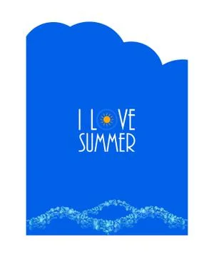 Summer background, vector illustration, eps10 Stock Illustration