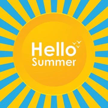 Summer background, vector illustration, EPS10 Illustrazione stock