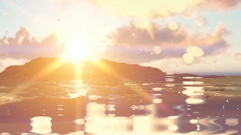 Summer background with waves Stock Footage 108851547