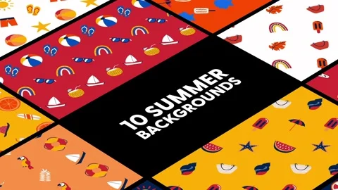 Summer Backgrounds After Effects stock