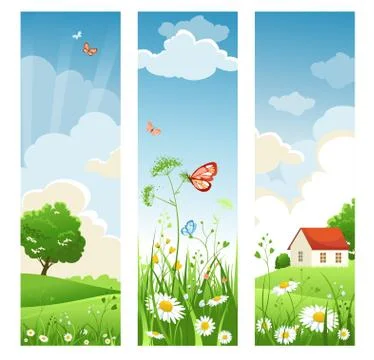 Summer banners Stock Illustration