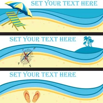 Summer banners Stock Illustration
