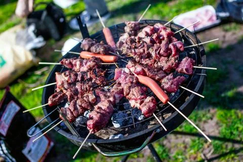 Summer barbecue Stock Photos