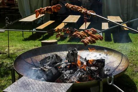 Summer barbecue Stock Photos