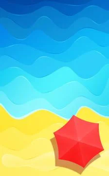 Summer beach abstract background Illustrazione stock