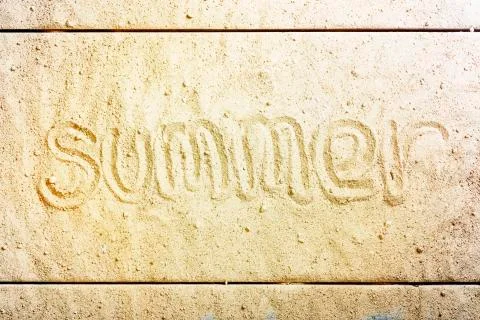 Summer, beach, background, concept, sand, happiness, idea, copy space Stock-Fotos