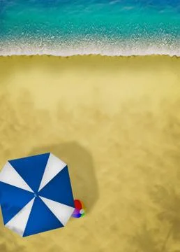 Summer beach background Stock Illustration