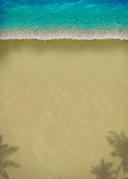 Summer beach background Stock Illustration