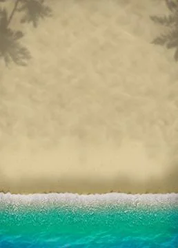 Summer beach background Stock Illustration