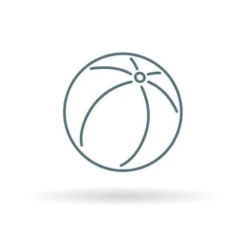 Summer beach ball icon Stock Illustration