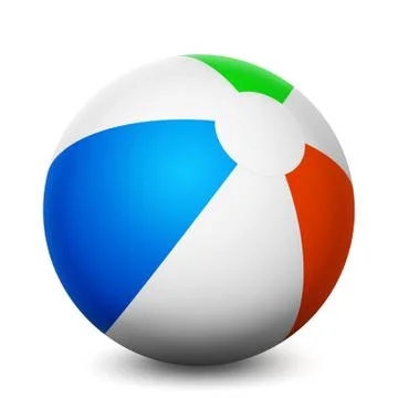 Summer beach balloon Stock Illustration