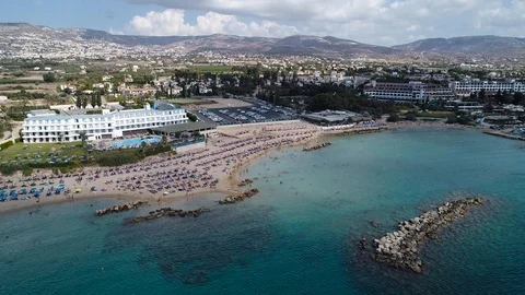 Summer beach at Cyprus Stock Footage 103427521