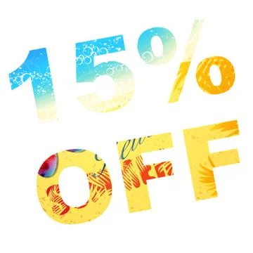 Summer beach discount Stock Illustration