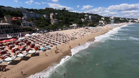 Summer, beach fest on the beach Stock Footage 106680030