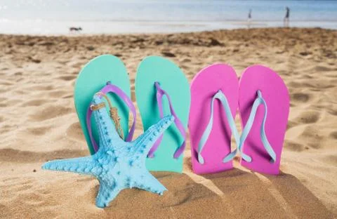 Summer beach fun Stock Photos