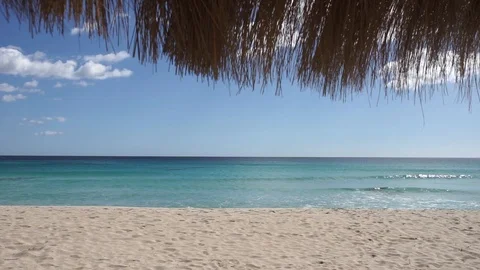 Summer beach holiday background Stock Footage 100677083
