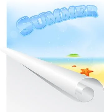Summer beach Stock Illustration