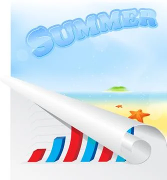 Summer beach Stock Illustration