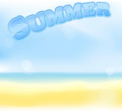 Summer beach Stock Illustration