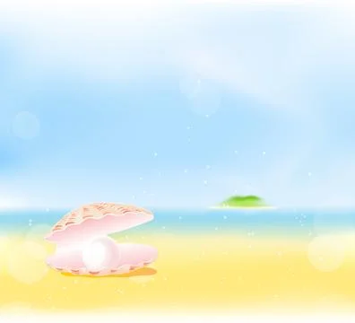 Summer beach Stock Illustration