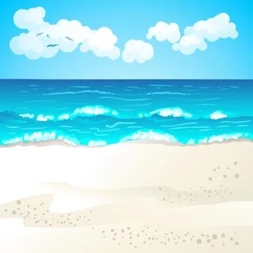Summer beach Stock Illustration