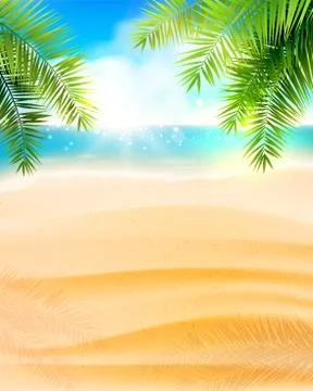 Summer beach Stock Illustration