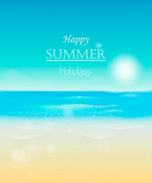 Summer beach Stock Illustration