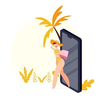 Summer beach Stock Illustration