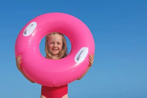 Summer beach kid Stock Photos