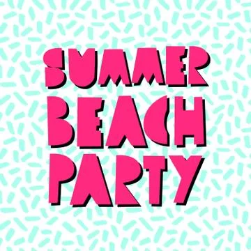 Summer Beach Party Design Stock Illustration