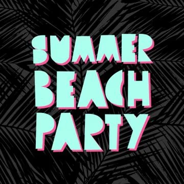 Summer Beach Party Design Stock Illustration