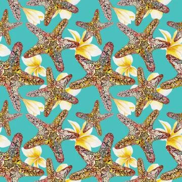 Summer Beach Pattern Stock Illustration