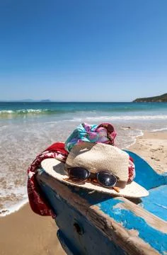 Summer in the beach Stock Photos