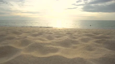 Summer Beach Sand Texture. Scene of Beautiful beach sand texture in summer sun.  動画素材 149507585