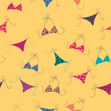 Summer Beach Seamless pattern Stock Illustration